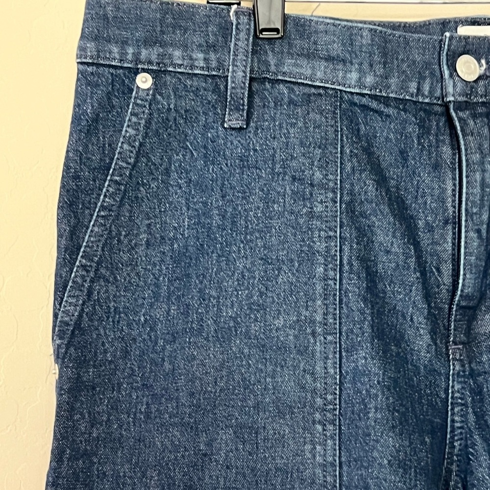 J Crew High-rise patch pocket straight-leg jean in indigo - Picture 8 of 9
